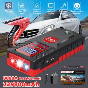 8000a Duoer24 889551118293 Arrancador De Carro 229800mah Portatil Bateria Cargador Para Auto Coche