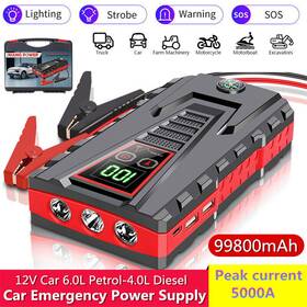 5000a Duoer24 99 800mah Arrancador De Carro Portatil Bateria Cargador Para Auto