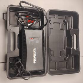 804-0025 Duracell 12 Amp 12v Battery Charger W Case And Clamps Plug In