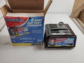 Duralast 026666300216 Auto Electric Battery Charger 6 Amp Black Dl-6 6v - 12v Rare Excellent