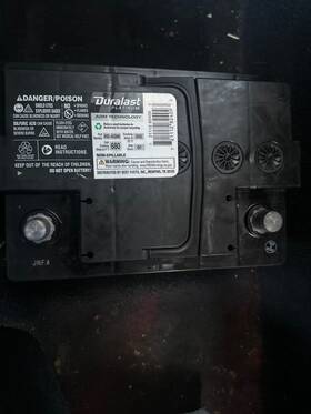 H5-agm Duralast Kia Car Battery Brand New