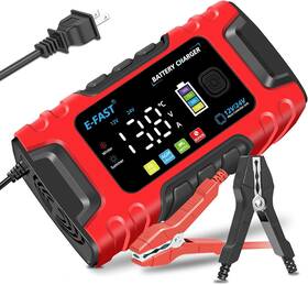 Tk600 E-fast Battery Charger 10a Lifepo4 Lead Acid 12v/24v Smart Car Red Black