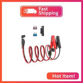 Sae-acl-14-3.3 Elfculb Sae To Alligator Clip 14awg Connector Quick Disconnect Cable Batter