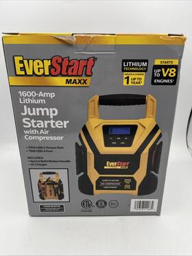 11166 Everstart Jump Starter With Air Compressor Start Up To V8 Lithium Technology