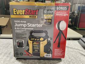 1000a Everstart J45t Maxx Jump Starter Air Compressor 120 Psi 12v Usb V8 Bonus Light