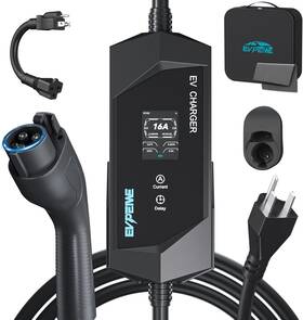 Upc-b1-16ac1 Evpeiwe Ev Charger Sae J1772 Level 1/2 110-240v 16a Nema 6-20/5-15 Plug Ioniq Leaf Bolt