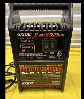 7037214 Exide 12v Battery Charger 10/2/55 Amp Fully Automatic Engine Start Model