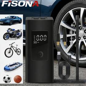 Sck619-6 Fisona 150 Psi Air Compressor Tire Inflator Fits Car Moto Bike Tires Pump Portable