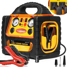 1800a Flyauto 699838105812 6 In 1 Jump Starter With Air Compressor 260 Psi Tire Inflator Upgraded Pea