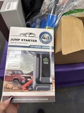 191810 Four In One Multitask Device Jump Starter With Air Compressor