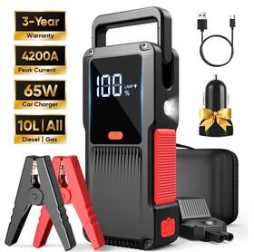 4200a Gcz New Portable Car Jump Starter For All Gas And Diesel Engines 27000mah
