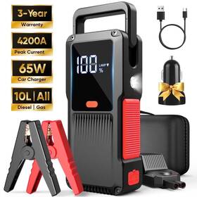 4200a Gcz F008 Car Jump Starter 27000mah Portable Battery Booster For Gas And Diesel