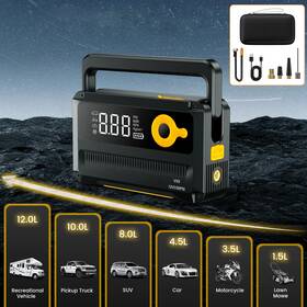 Vx65585656 Gearelec Car Jump Starter With Air Compressor Power Bank Battery Charger Portable Led Vx65585656 Gearelec Car Jump Starter With Air Compressor Power Bank Battery Charger Portable Led
