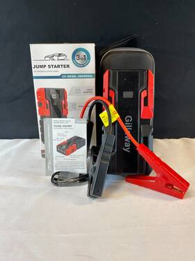 Cocy-001b Gillaway Black Red Portable Car Jump Starter With Carrying Case Cocy-001b Gillaway Black Red Portable Car Jump Starter With Carrying Case