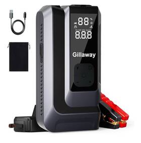 4500a Gillaway Q16b 7-in-1 Car Jump Starter Portable 150psi Tire Inflator Air Compressor Etc 4500a Gillaway Q16b 7-in-1 Car Jump Starter Portable 150psi Tire Inflator Air Compressor Etc