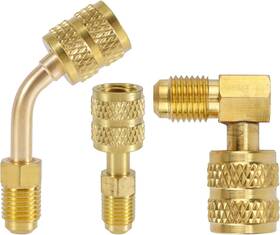 1082383 Goktvai 3pcs R410a Adapter For Mini Split System 5/16 Inch Sae Female To 1/4 Male