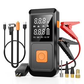 4000a Goldforest Qb08 Portable Car Battery Jump Starter With Air Compressor 12v