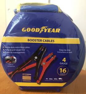 Gy1069 Goodyear Booster Cables 4 Gauge 16 Feet Jumper Heavy Duty Brand New Gy1069 Goodyear Booster Cables 4 Gauge 16 Feet Jumper Heavy Duty Brand New
