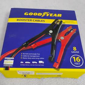 Gy1070 Goodyear Red/black Booster Cables 8 Gauge And 16 Feet Of Length Gy1070 Goodyear Red/black Booster Cables 8 Gauge And 16 Feet Of Length