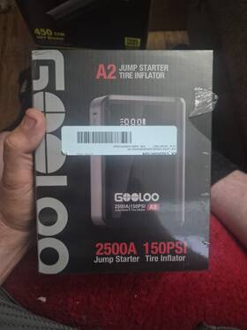 384946 Gooloo A2 Jump Starter With Air Compressor 12v Portable Car Battery Booster