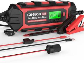Gooloo Speed-10 S10 10-amp Car Battery Charger 6v And 12v Fully Automatic