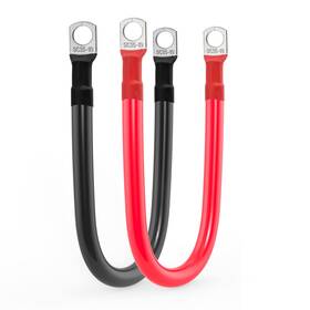 Gb3802 Gopayia 2 Awg Battery Cables Set 1ft Red Black Pure Copper For Solar Rv Boat