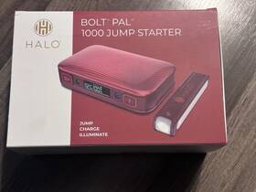 1000a Halo 044435920007 Bolt Pal Jump Starter With Removable Flashlight Red - New
