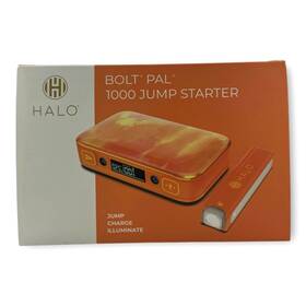 1000a Halo 044435920045 Bolt Pal Jump Starter With Removable Flashlight Orange - New