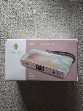 Hal-pbk-0044 Halo Bolt Ultimate 2.0 Jump Starter Power Bank Air Compressor Teal Watercolor