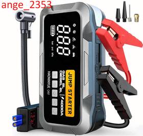 4000a Haoninyue Cy97 Jump Starter With Air Compressor 150psi 12v Led Cables Boost Power 4000a Haoninyue Cy97 Jump Starter With Air Compressor 150psi 12v Led Cables Boost Power