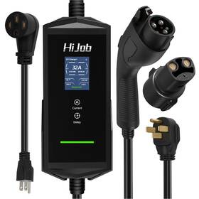 Gc007-b1-0001 Hijob Level 1 And 2 40a Portable Wall Ev Charger With 25ft Cable Gc007-b1-0001 Hijob Level 1 And 2 40a Portable Wall Ev Charger With 25ft Cable