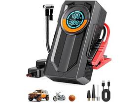 Hipom 766757187745 Jump Starter With Air Compressor