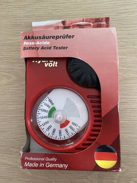 22662 Hydro Volt Professional Quality German Made Battery Acid Tester/dial Hydrometer 22662 Hydro Volt Professional Quality German Made Battery Acid Tester/dial Hydrometer