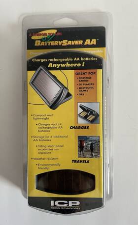 04031 Icp Global Technologies Solar Powered Battery Saver Portable Powerpak Power Source #04031