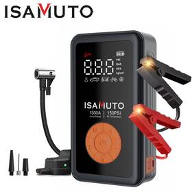 Js-506 Isamuto 12000mah 1500a Arrancador Cargador De Bateria Portatil Para Auto Carro Coche