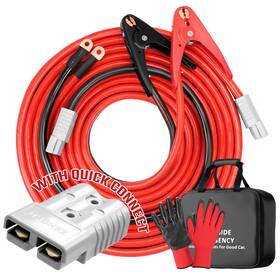 9840307-jm Isinflash Jumper Cables 30 Feet 1/0 Gauge 1500amp Heavy Duty Booster Battery