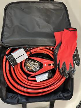 9840307 Isinflash Jumper Cables 30 Feet 1/0 Gauge 1500amp Heavy Duty Booster Batter