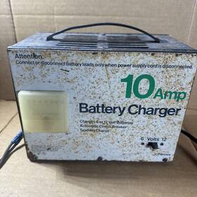 8028000-9 J.c. Penny 8928000-9 Vintage Jc Penney Model 10 Amp 6/ 12 Volt Battery Charger Usa
