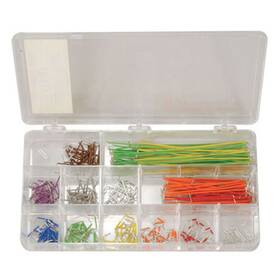 Wjw-60b-r Jameco Valuepro Wjw60br Wire Jumper Kit 350 Each 22 Awg 14 Lengths 10 Colors 25 Of Length