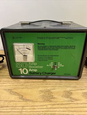 Cat.985-4712 Jcpenney Vintage Jc Penney 10 Amp 12 Volt Battery Charger 50 Booster Made In Usa Cat.985-4712 Jcpenney Vintage Jc Penney 10 Amp 12 Volt Battery Charger 50 Booster Made In Usa