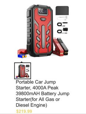 4000a Jump Started 095694847251&38 Car Starter