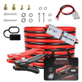 Krb230-i K Kri Ger Jumper Cables 100% Pure Copper 30 Ft 2 Gauge 1000amp Custom-made Alligator Clamp