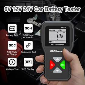 Bm550 Kingbolen Automotive 6v 12v 24v Car Battery Load Tester Charging Analyzer Tool