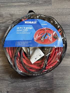 0150923 Kobalt #0150923 16ft 2 Gauge Jumper Cables - New 0150923 Kobalt #0150923 16ft 2 Gauge Jumper Cables - New