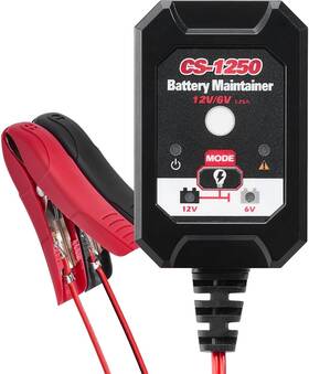 Czk-3681 Koopool 1.25a Smart Car Battery Charger 6v And 12v For Auto Moto Atv. Black