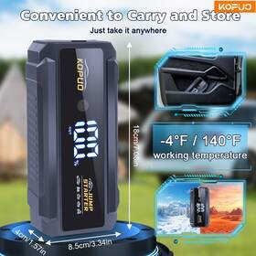 App-usr50hp-znj Kopuo Portable Car Jump Starter 6000a Booster Jumper Box Power Bank Battery Charger