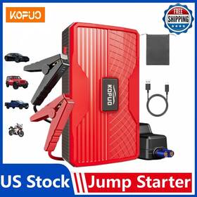 R27-us-red Kopuo S 12v 6000a Jump Starter Battery Pack With Smart Clamp For Cars Suvs