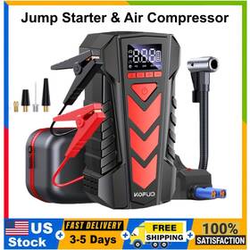 R61-us-60 Kopuo S-bag 8000a Car Jump Starter Air Compressor Tire Inflator Battery Booster Charge Case R61-us-60 Kopuo S-bag 8000a Car Jump Starter Air Compressor Tire Inflator Battery Booster Charge Case