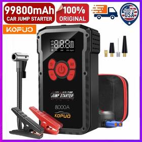 Kopuo Usr67pro-hei Yunfei 10000mah Car Jump Starter With Air Compressor Battery Jumper Box Charger Booster