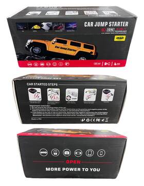 Li-ion 937526503743 Car Jump Starter 4-in-1 Power Bank With Powerful- New A20 12v